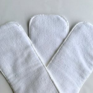 Microfiber inserts for washable diapers